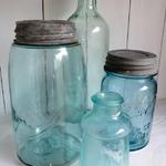 Lot of 4 Early Jars & Bottles
Large Ball - 1896
Small Ball - 1923
Soda bottle ca. late 1800's
Inkwell 1883
