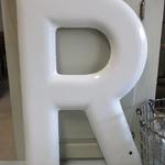 Large Vintage Enamel Letter makes an impact in any space.