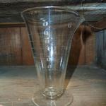 Vintage Footed Beaker.  Measures up to 7 oz - 5 1/2" tall